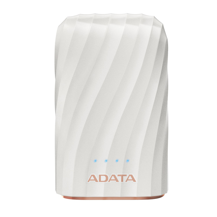 خرید پاور بانک ADATA P10050C - ظرفیت ۱۰۰۵۰ میلی آمپر ساعت - سفید