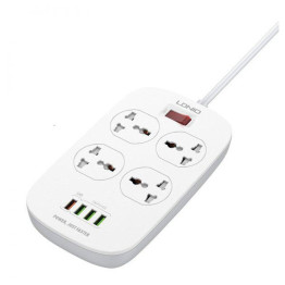 LDNIO SC4407 4  Power Sockets + 4 USB Ports - Defender Series