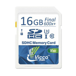 Vicco Man Final 600x SDXC Card - 16GB