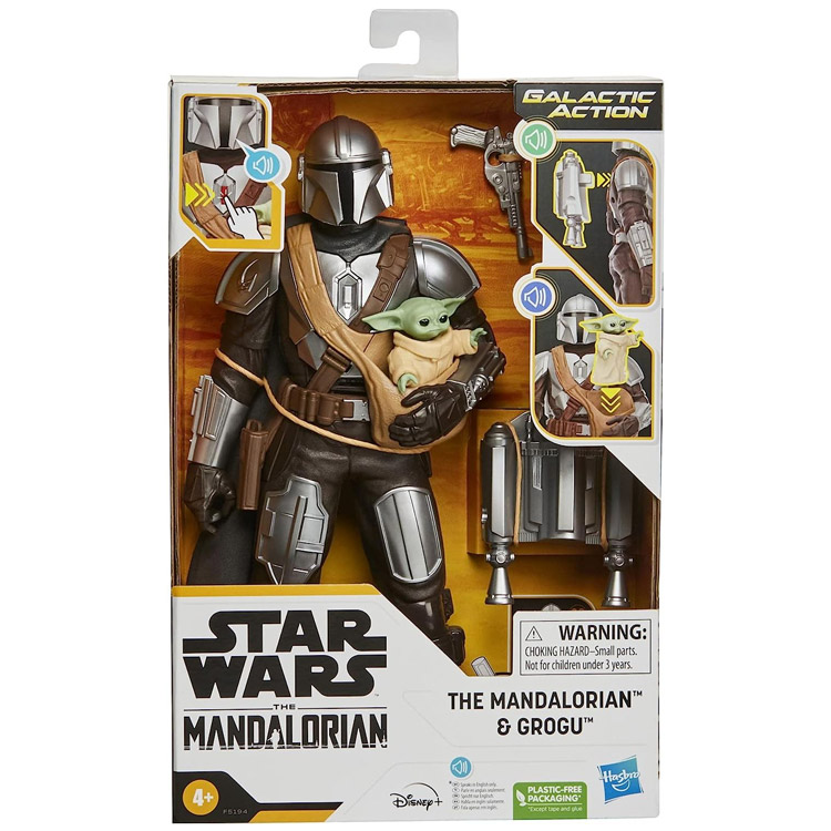 خرید اکشن فیگور مندلورین و گروگو  از سریال The Mandalorian - کالکشن Galactic Action - طول 30 سانتی‌متر