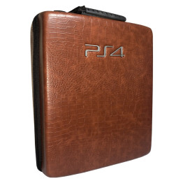  PlayStation 4 Pro Hard Case - Brown Leather