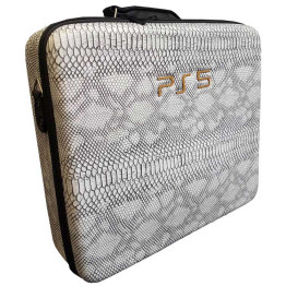 PlayStation 5 Hard Case - Snake leather White