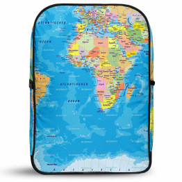 Vanguard Velvet Backpack - World Map - Color