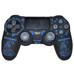 Dualshock 4 Cover - Mortal Kombat Blue