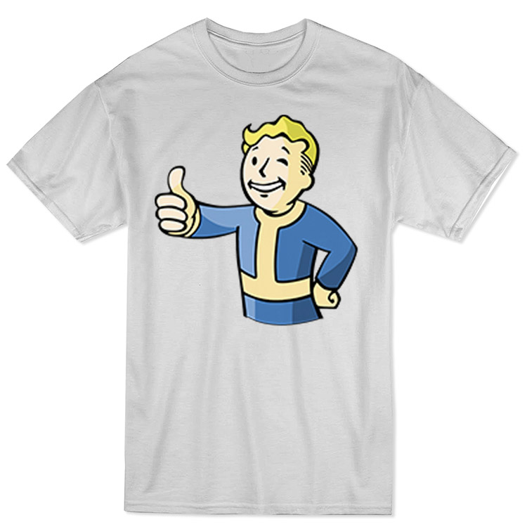 خرید تیشرت ونگارد - طرح Vault Boy - سفید - سایز XXL