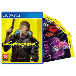 Cyberpunk 2077 with 3 Post Cards - PS4