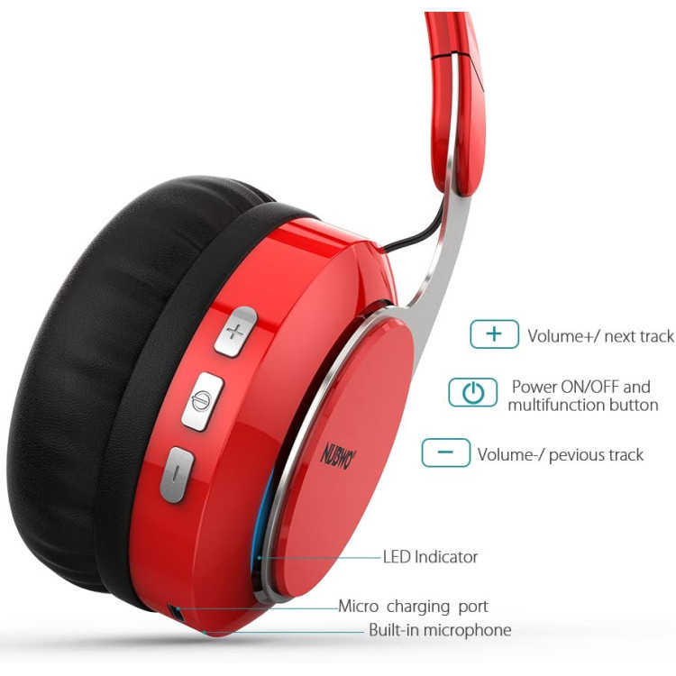 خرید هدفون بی سیم Nubwo S8 - قرمز