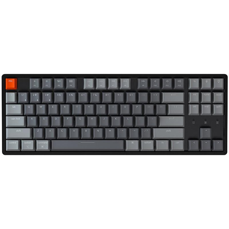 خرید کیبورد Keychron K8 TKL RGB - بی‌سیم - سوییچ مکانیکی قهوه‌ای