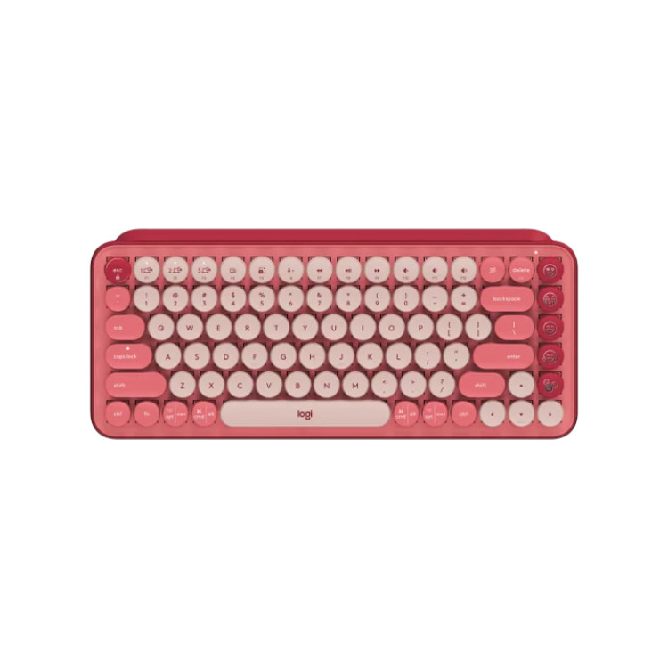 خرید کیبورد Logitech POP Keys - بی‌سیم - سوییچ مکانیکی - رنگ Heartbreaker
