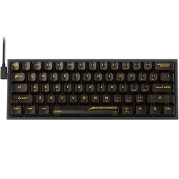 Redragon Fizz Mechanical Gaming Keybaord Keyboard - Red Switch - Transparent Black