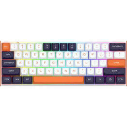 Redragon Fidd RGB 8K Magnetic Gaming Keyboard - White/Black/Orange