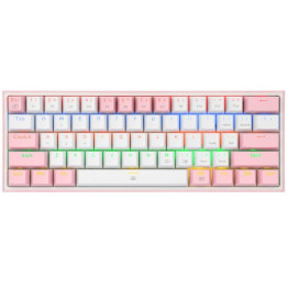 Redragon Fizz K617 Mechanical Keyboard - White/Pink