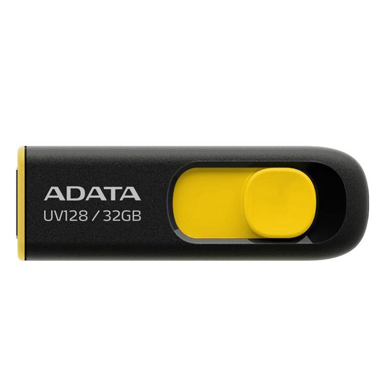 خرید فلش مموری Adata UV128 - ظرفیت 32 گیگابایت - زرد
