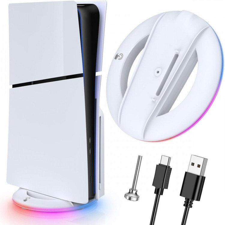 خرید پایه عمودی Blackfire دارای RGB برای PS5 اسلیم دیسک خور
