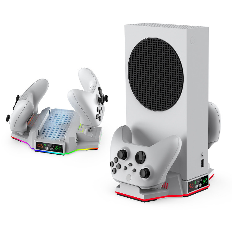 خرید پایه چندکاره DOBE RGB LED برای XBOX Series S - سفید