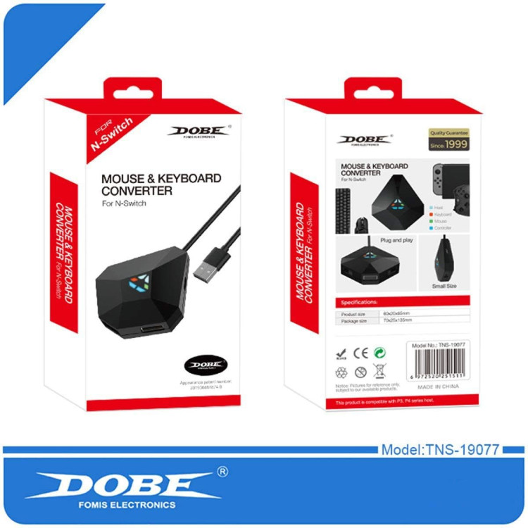 خرید آداپتور موس و کیبورد DOBE مخصوص نینتندو سوییچ