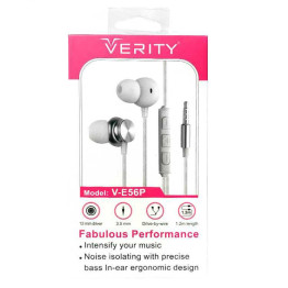 Verity E-56P Earphones - White