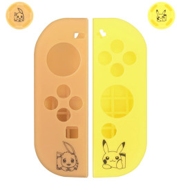 Hori Joy-Con Silicone Cover and Button Grips - Pokemon Let's Go Edition