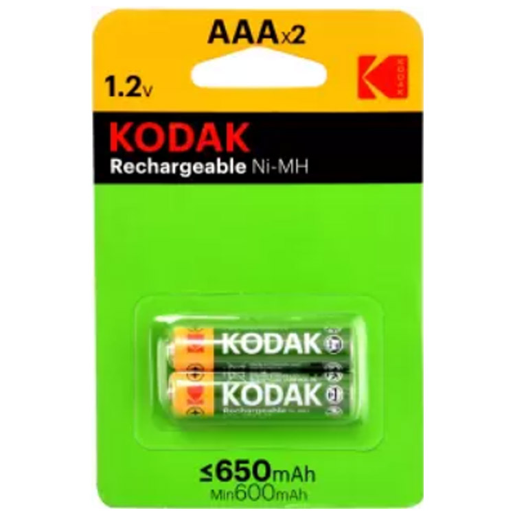 خرید باتری نیم قلمی کداک قابل شارژ - 650mAh - پک دوتایی