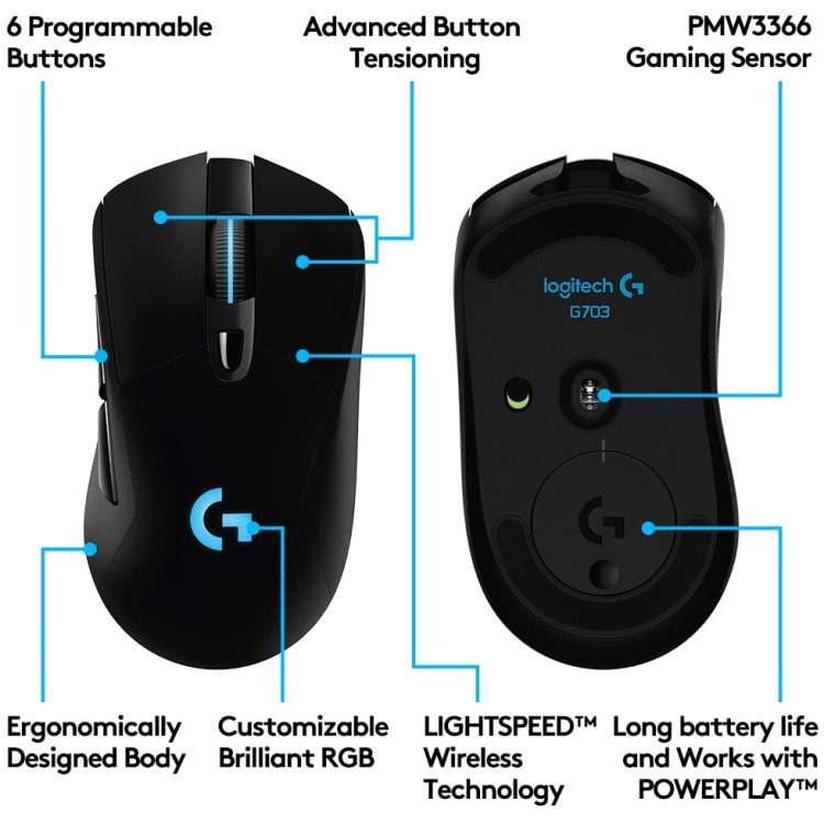 خرید موس بی سیم Logitech G703 LIGHTSPEED