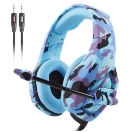 Onikuma K1 Gaming Headset - Blue Camo