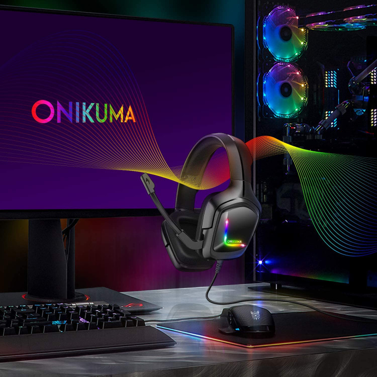 خرید هدست گیمینگ Onikuma K20 - سیاه