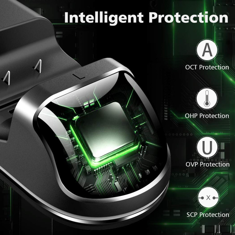 خرید استند شارژ دوگانه کنترلر ایکس باکس وان + دو عدد باتری قابل شارژ