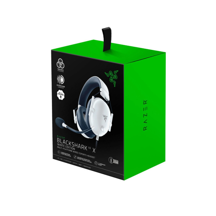 خرید هدست Razer Blackshark v2 X - سفید خرید هدست Razer Blackshark v2 X - سفید