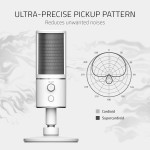 خرید میکروفون Razer Seiren X - رنگ سفید جیوه ای