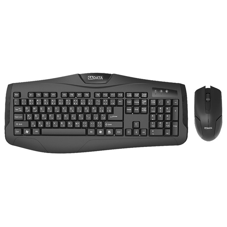 خرید موس و کیبورد بی سیم SADATA SKM-1655WL