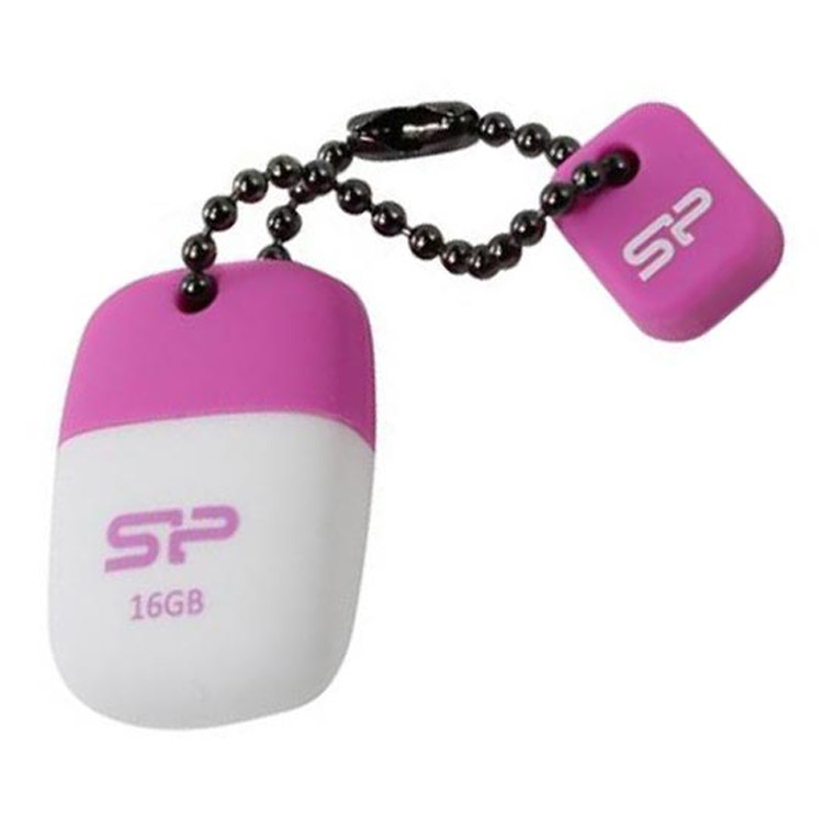 خرید فلش مموری SP Touch T07  - ظرفیت 16 گیگابایت - سفید/صورتی