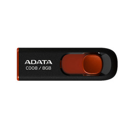 ADATA C008 USB 2.0 Flash Memory - 64GB - Black