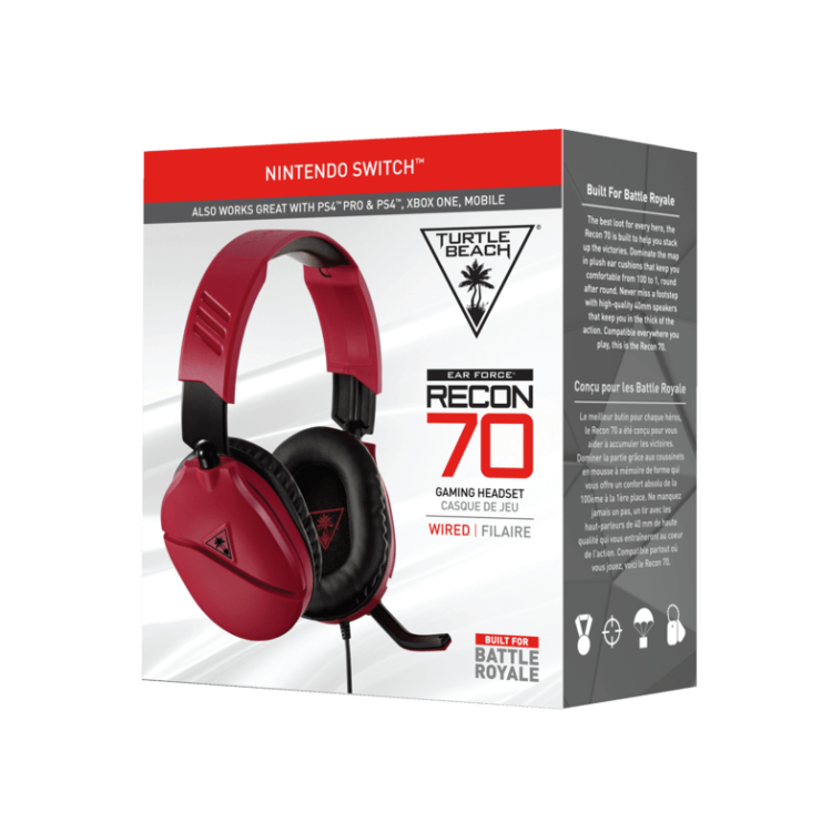 خرید هدست Turtle Beach Recon 70 - مخصوص نینتندو سوییچ - قرمز