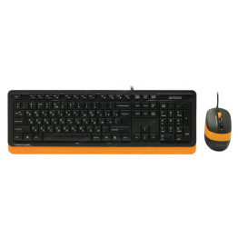 A4Tech F1010 FSTYLER Mouse and Keyboard - Orange