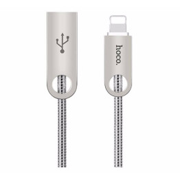 Hoco U8 Zinc Alloy Lighting Cable - black