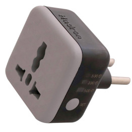 Hadron EU Stablilizer Power Plug Adapter with Timer - Black
