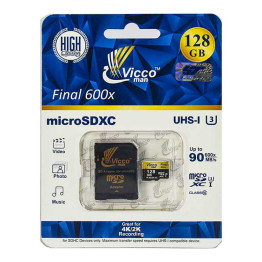 Vicco Man Final 600x  Micro SDXC with Adapter - 128GB