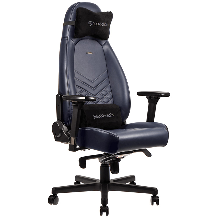 خرید صندلی گیمینگ Noblechairs ICON- آبی  REAL LEATHER