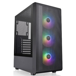 Thermaltake S200 TG ARGB Mid-Tower PC Case - Black