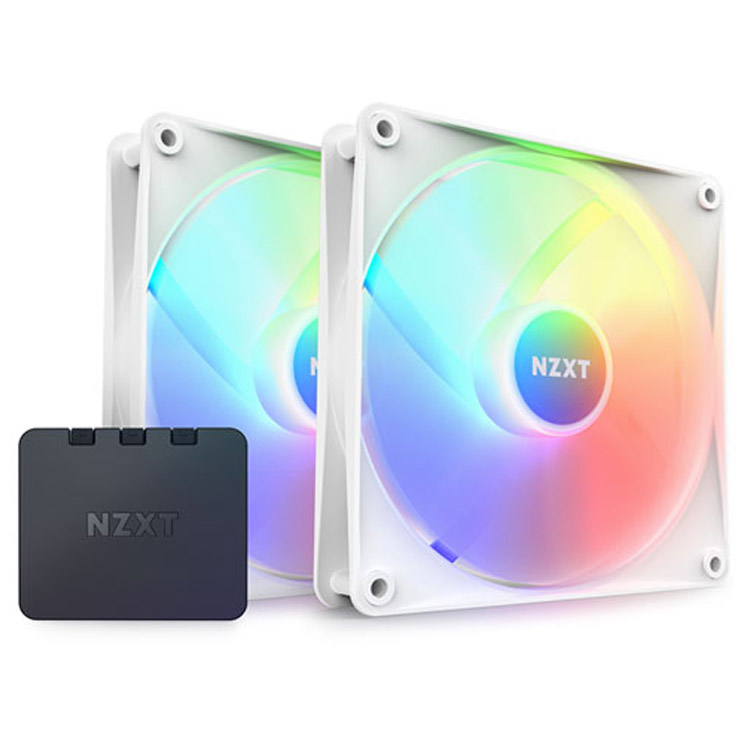 خرید فن کیس NZXT F140 RGB Core - پک دوتایی - سایز 140 میلیمتر - سفید