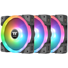 Thermaltake SWAFAN EX14 RGB 3-in1 PC Case Fan - Premium Edition - Black