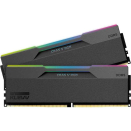 KLEVV Cras V RGB DDR5 RAM - 48GB - Dual Kit - 6400MHz - CL32 - Black