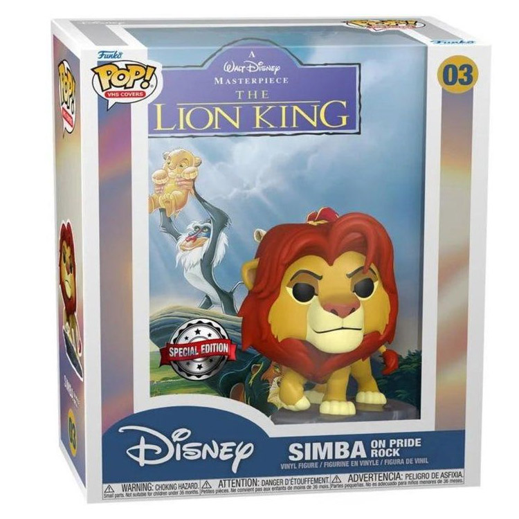 خرید عروسک POP! - شخصیت Simba روی صخره - نسخه ویژه کاور VHS فیلم Lion King خرید عروسک POP! - شخصیت Simba روی صخره - نسخه ویژه کاور VHS فیلم Lion King