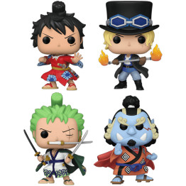 Funko POP! Animation Luffytaro/Sabo/Roronoa Zoro/Jinbe - One Piece 4Pack