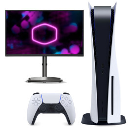 PlayStation 5 + Cooler Master GM27-CFX Full HD Gaming Monitor
