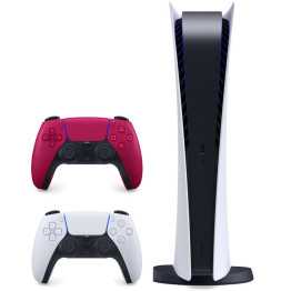 PlayStation 5 Digital + DualSense Cosmic Red