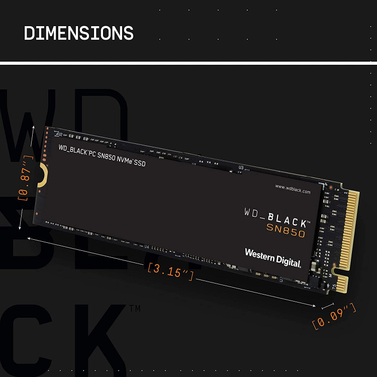 خرید حافظه اس اس دی WD_BLACK SN850 - ظرفیت 500 گیگابایت