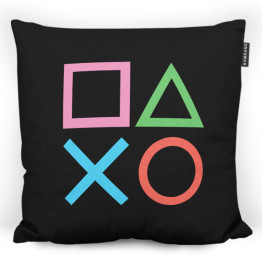 Pillow - PS Buttons  Black - Code 5