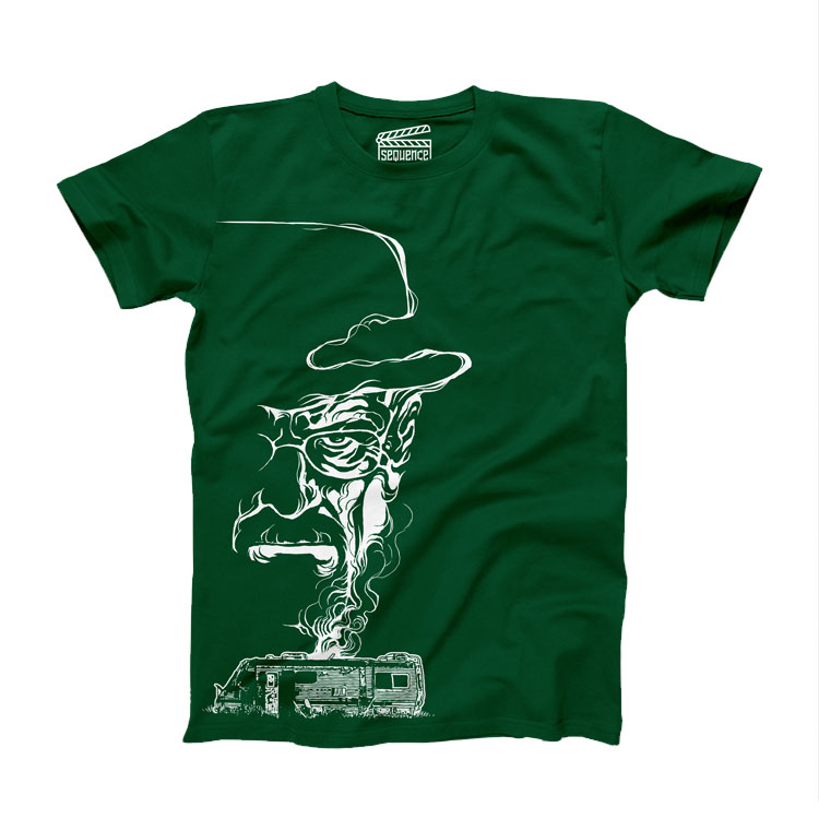 خرید تیشرت ونگارد - طرح Heisenberg - سبز - سایز L
