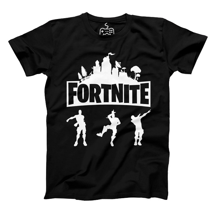 خرید تیشرت ونگارد - طرح Fortnite Dance - سیاه - سایز L